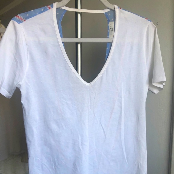 Sandro open back v-neck T-Shirt size 1 US … - Picture 3 of 8